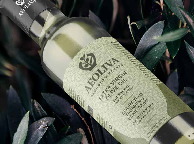 Adhesive Olive Oil Label & Website Design | NO IDEA ®